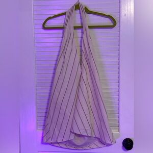NWT Banana Republic Halter Beige And Blue Large